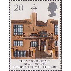 Great Britain 1990 Europa 20p Glasgow School Art Unmounted Mint NHM SG1494 stamp