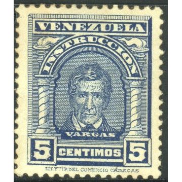 Venezuela 1911 - SG345 - 5c blue - Vargas - MH