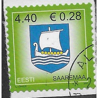EST 2007 4.40K (S/A) 'ARMS - SAARAREMAA' FINE USED (EBID63-607)