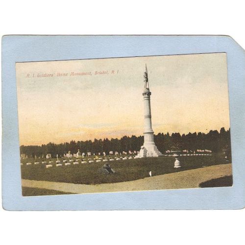 Rhode Island Bristol R I Soldier's Home Monument~191
