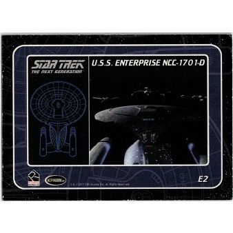 STAR TREK THE NEXT GENERATION ' COMPLETE series U.S.S. ENTERPRISE card E2