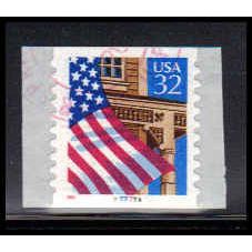 Used 2915A 32c U.S. Flag Over Porch Fine CNS 77777A 10x10 P/UL PA6875