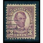 Used 635 3c Abraham Lincoln Barely Clears M09973