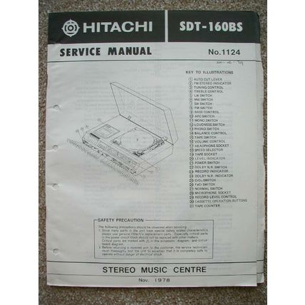 Hitachi SDT-160BS Service Manual