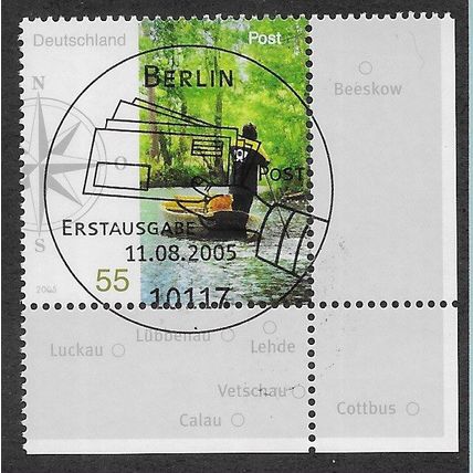 GER 2005 55c 'POSTAL SERVICES' (CORNER MARGIN) FINE USED (EBID 75-405)