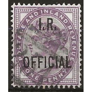 1882 O3 1d Lilac Inland Revenue Official Good+ Used