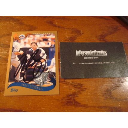 2002 Topps, Autograph Card w/COA, MIKE PIAZZA, Mets