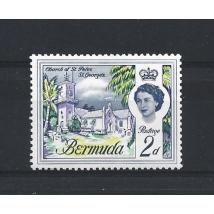 Bermuda.SG164 2d Church of St. Peter,St. George's.Mounted Mint.Mar25