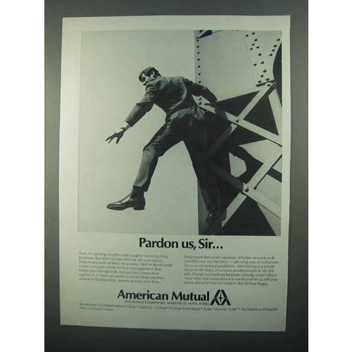 1968 American Mutual Ad - Pardon Us, Sir