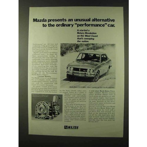 1973 Mazda RX-2 Coupe Ad - Unusual Alternative