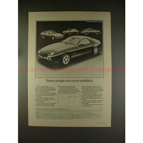 1978 Porsche 924, 911SC, Turbo & 928 Car Ad - Satisfied