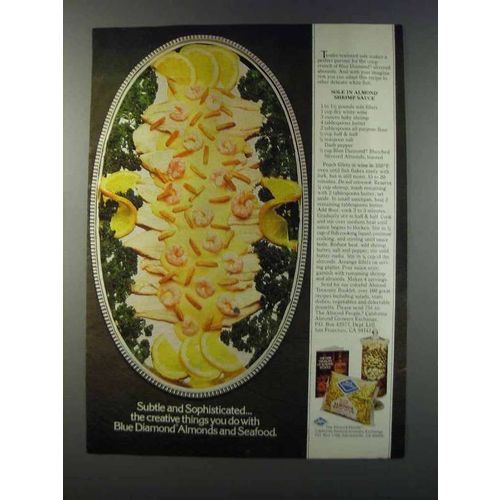 1981 Blue Diamond Almonds Ad - Sole in Shrimp Sauce