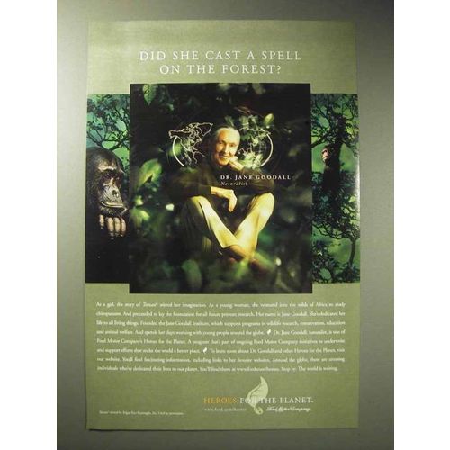 2001 Ford Motor Company Ad - Jane Goodall
