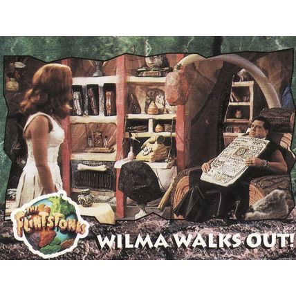 The Flintstones Trading Cards 59 Wilma Walks Out!