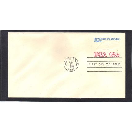 FDC U600 Remember the Blinded Veteran (No Cachet-U/A) CV39654