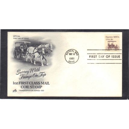 FDC Art Craft 1907 18c Surrey (Cachet-U/A) CV00274