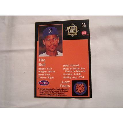 Tito Bell 1993 Lime Rock Winter League GOLD NO. 58