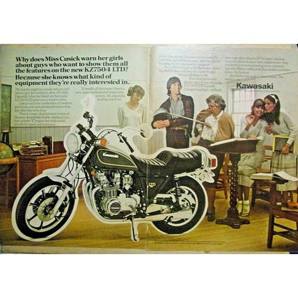Kawasaki KZ740/4 LTD magazine ad-1980