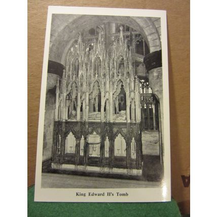 KING EDWARD II's TOMB, GLOUCESTER CATHEDRAL unused postcard by Hamilton-Fisher =