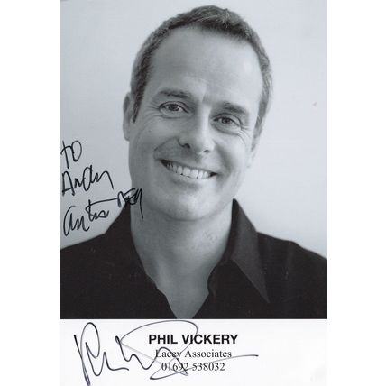 Phil Vickery This Morning Chef Management Co Hand Signed Photo