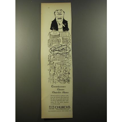 1954 Church's Shoes Advertisement - Connoisseurs choose Church's Shoes