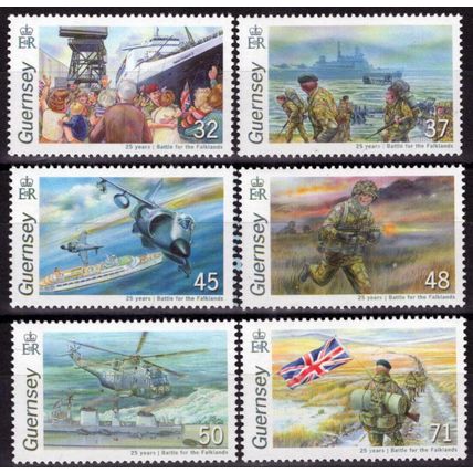 ZAYIX Guernsey 926-931 MNH Battle War Military Ships Aviation 080323SM96M