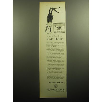 1958 General Foods Cafe Diable Ad - Heyday for show-offs