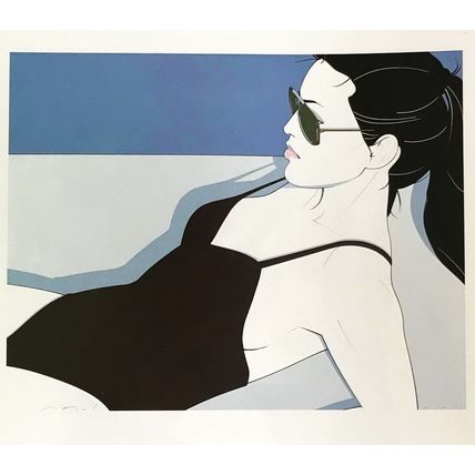 Orig 80s Patrick Nagel Print swimsuit Woman Disco Playboy Pinup Sexy Art gift