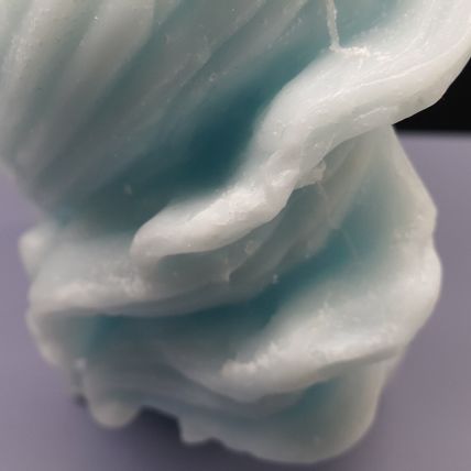 Unicorn Head Turquoise Candle - 16.5cm
