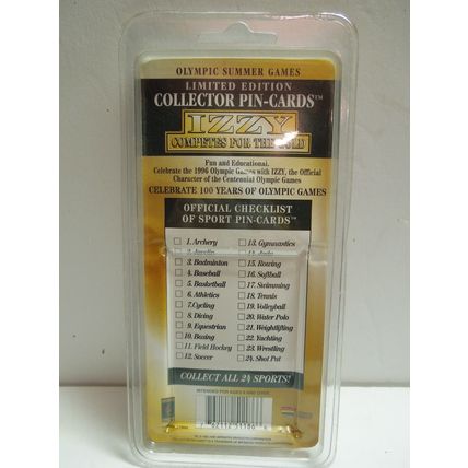 Olympic Summer Games 1996 Limited edition collectors Pin-Cards Izzy ROWING