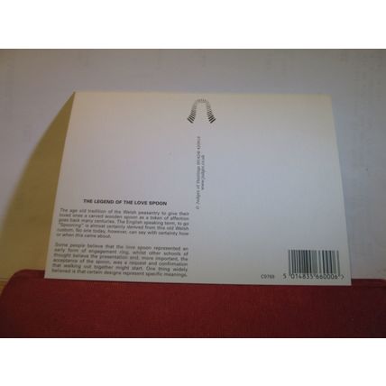 THE WELSH LOVE SPOON unused postcard by Judges =