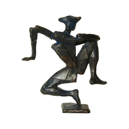 Bronzen beeld Eric Claus : Commedia Dell'Arte | Arlecchino, z.j.