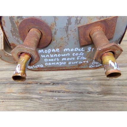 Mopar Model 31 Heater Box OEM 1940 41 42 Plymouth Dodge Desoto