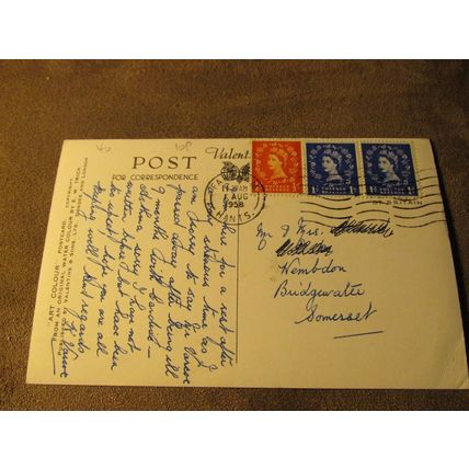 Valentines Postcard - Rock Gardens Southsea, Portsmouth - Artist E.W Trick A1767