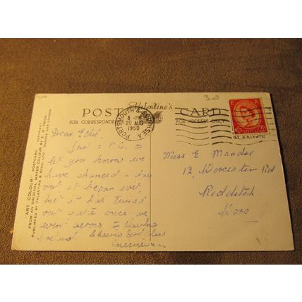 Valentines Postcard - Rock Gardens Southsea, Portsmouth - Artist E.W Trick A1766