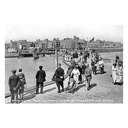 pt6714 - Bridlington from North Pier , Yorkshire - print 6x4
