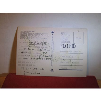 QSL card SAINT-QUENTIN, FRANCE dated 1990 =
