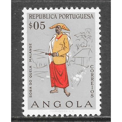 ANGOLA 1957 NATIVE DRESS MNH MALANGE $05 MINT NEVER HINGED