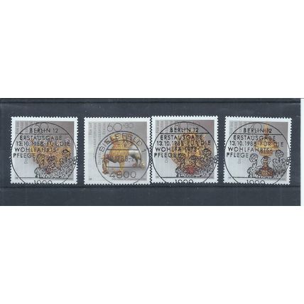 Berlin stamps 1988 Humanitarian Relief Funds Precious Metalwork Used/CTO (L790)