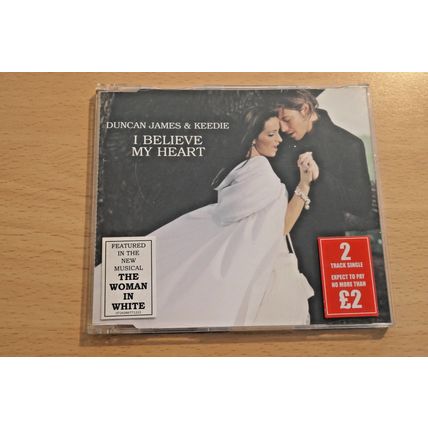 Duncan James & Keedie ‎– I Believe My Heart CDS (2004) VGC.