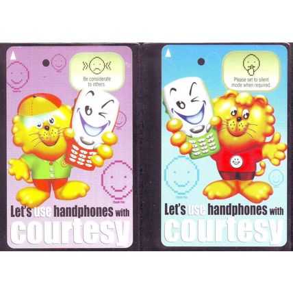 Let's Use Handphones With Courtesy S'pore TransitLink Train/Bus Card