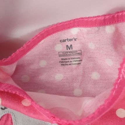 Carters' Girls Youth Pink/White Polka Dot Dress with Ruffles Size Medium