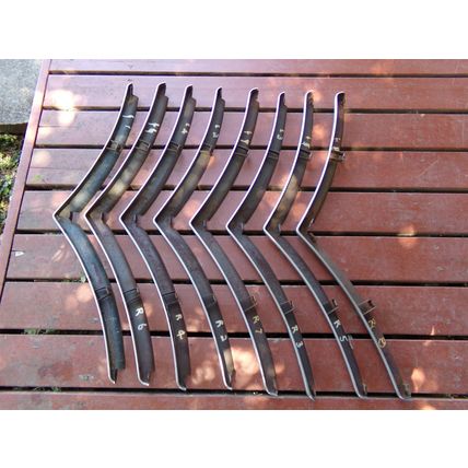 1940 40 Chrysler Grill Bars & Trim OEM 8 pc New Yorker Highlander Royal Windsor