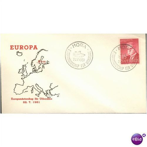Sweden FDC 1961 - SG 426 - Europamasterskap Utbordare - Mora