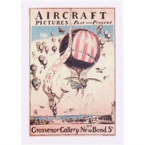 Postcard Poster Art Aircraft Pictures Past & Present Gallery Hot Air Balloons