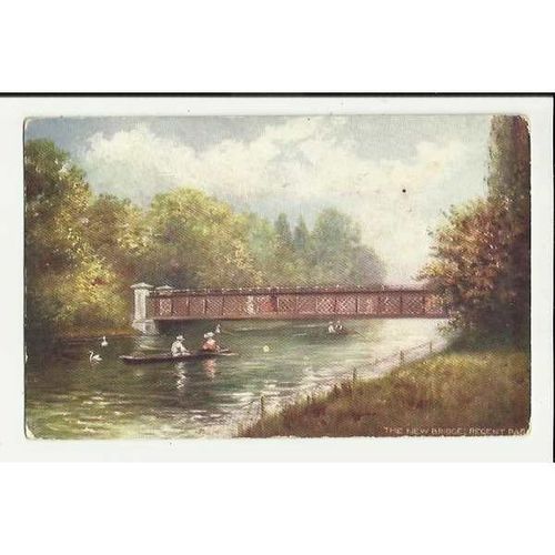 7194 LONDON Regents Park New Bridge Tuck Oilette Postcard