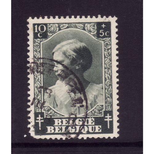 BELGIUM 1937 PRINCESS JOSEPHINE 10c + 5c GREEN SG 798 FINE USED