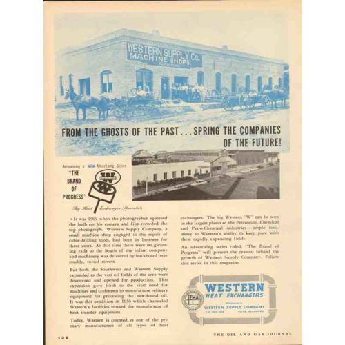 western supply company 1953 ghosts of past companies future vintage ad