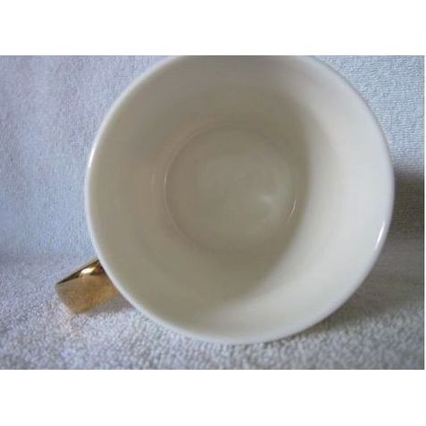 Starbucks Christmas Blend Ceramic Coffee Mug With Gold Colored Handle 0001