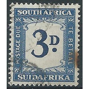 South Africa 1950 D41 3d Deep Blue & Blue Postage Due Good Used . ..